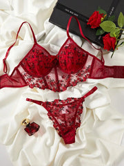 Floral Embroidery Sexy Lingerie Set | Lace Lingerie for Women - MDCURVE