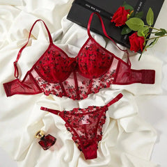 Floral Embroidery Sexy Lingerie Set | Lace Lingerie for Women - MDCURVE