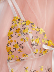 See - Through Lingerie Set with Transparent Nightdress - MDCURVE