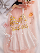 See - Through Lingerie Set with Transparent Nightdress - MDCURVE