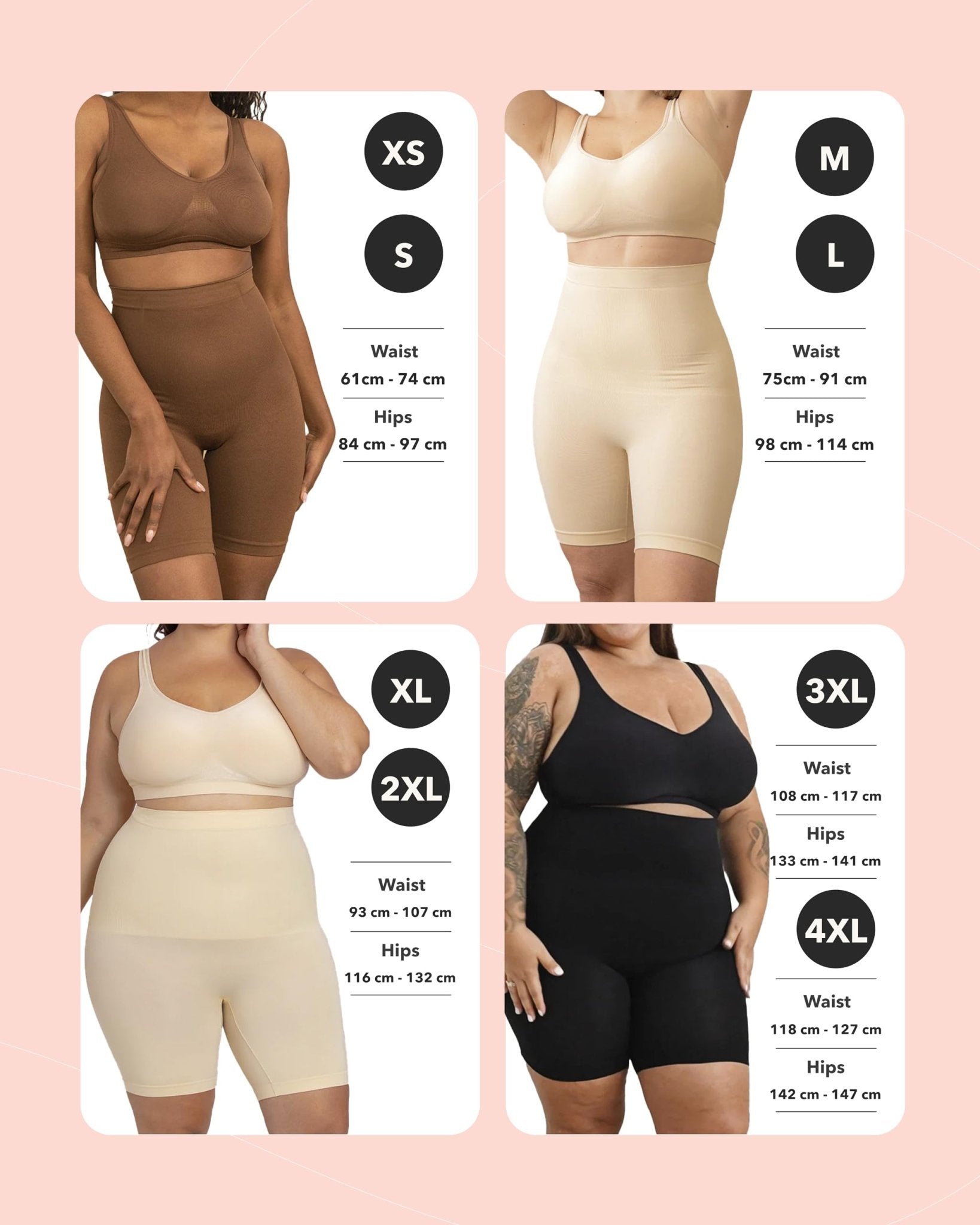 Shapewear for Women - High - Waisted Shapewear Tummy Control Shorts, Faja Body Shaper, Underwear for Women - MDCURVE