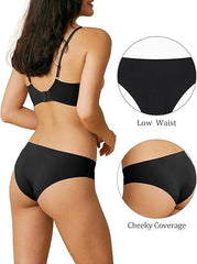 Seamless Cheeky Bikini No Show Panties | Breathable Invisible Underwear for Women