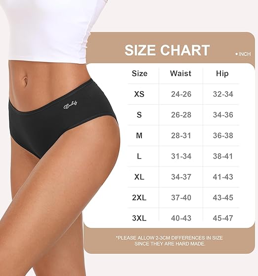 Cotton Hipster Panties | Women’s Low Rise Breathable Bikini Underwear 6 Pack - MDCURVE