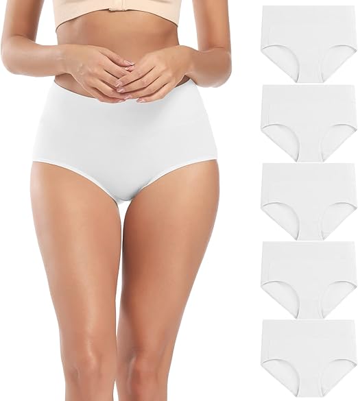 Cotton Underwear for Women | High Waisted Full Coverage Panties Plus Size - MDCURVE