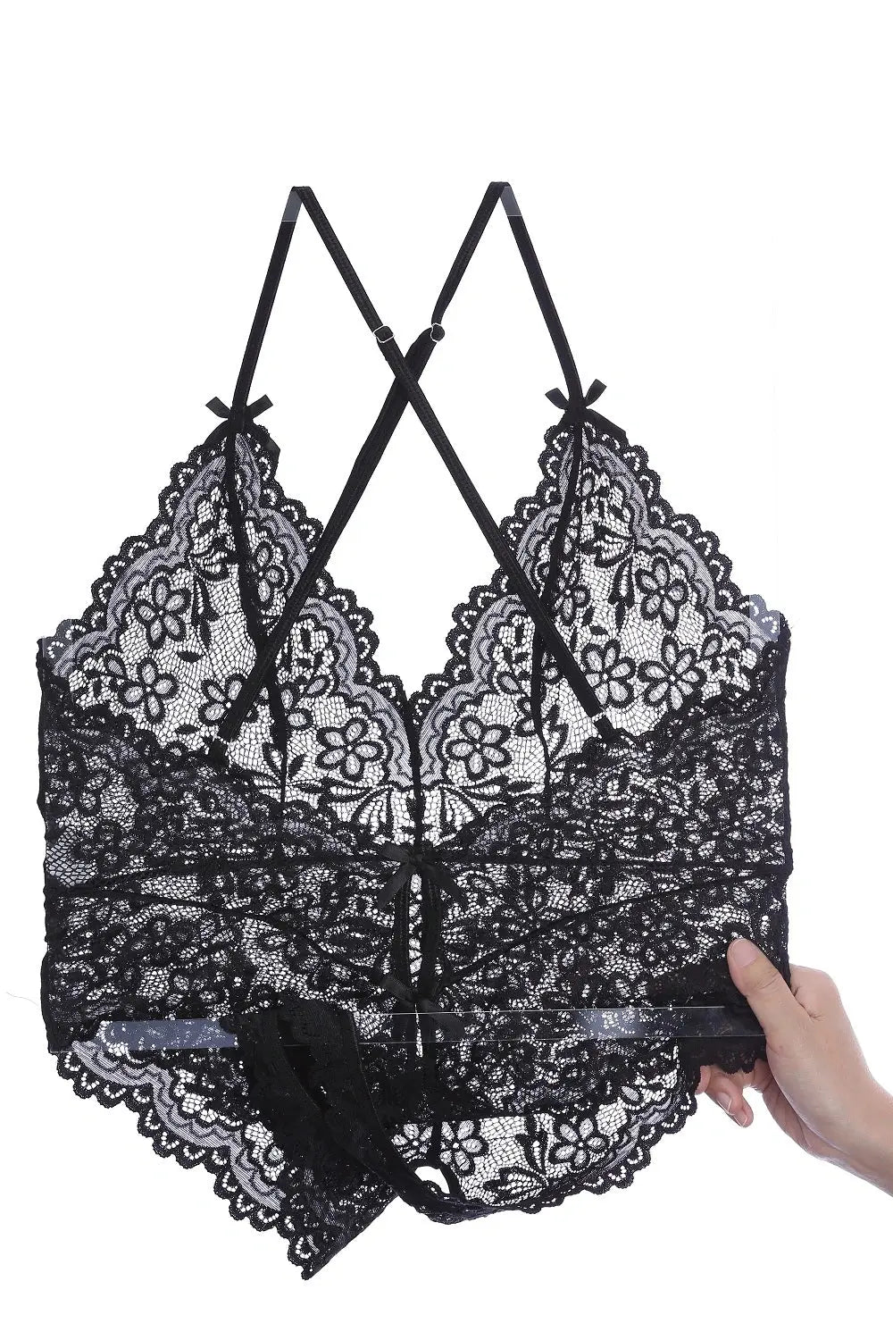 Crotchless Lingerie Net | Lace Teddy | Jumpsuit Style - MDCURVE