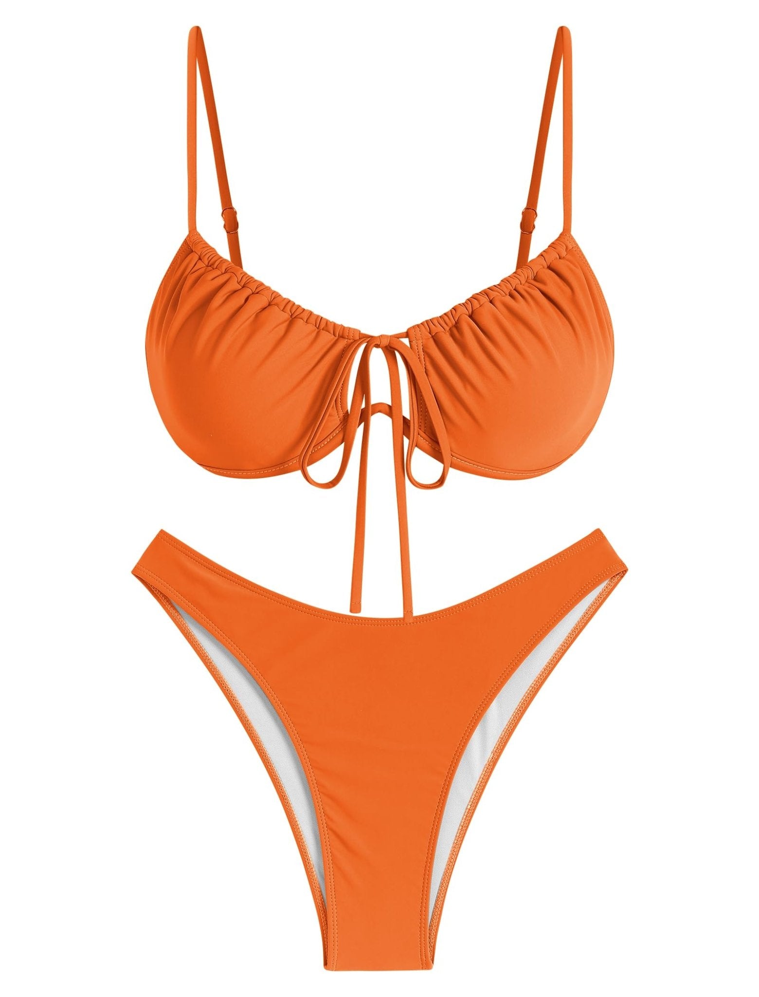 High Cut Bikini Swimsuit | Two Piece Push Up Swimwear | Bathing Suit for Women - MDCURVE