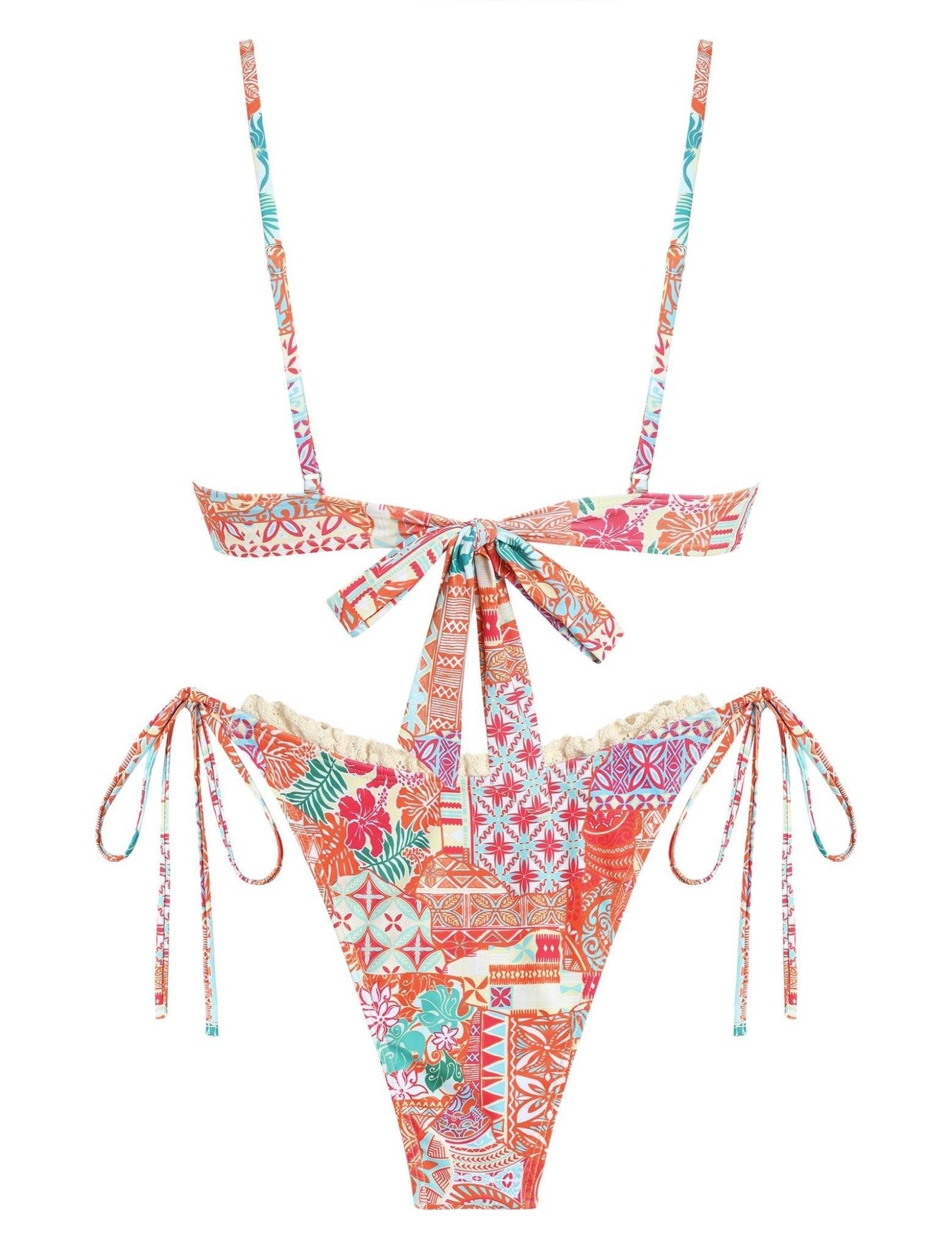 High Cut Bikini Swimsuit | Two Piece Push Up Swimwear | Bathing Suit for Women - MDCURVE