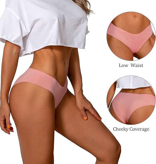 Seamless Cheeky Bikini in pinkish color