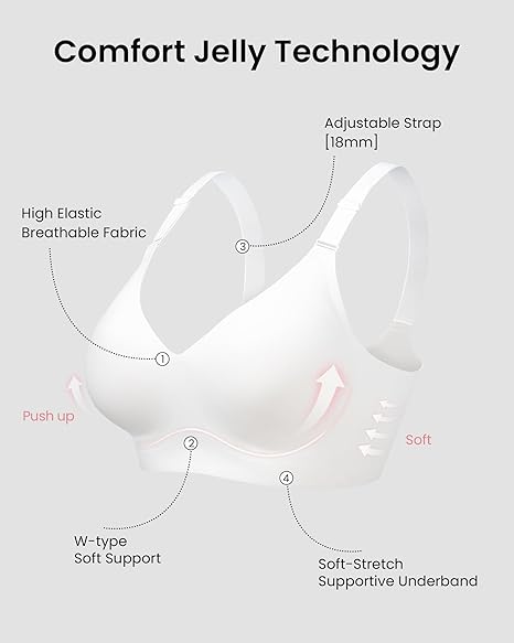 Seamless Full Coverage Wireless Bra | Soft Support | Regular & Plus Size - MDCURVE