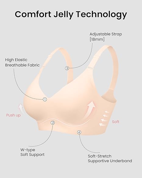 Seamless Full Coverage Wireless Bra | Soft Support | Regular & Plus Size - MDCURVE