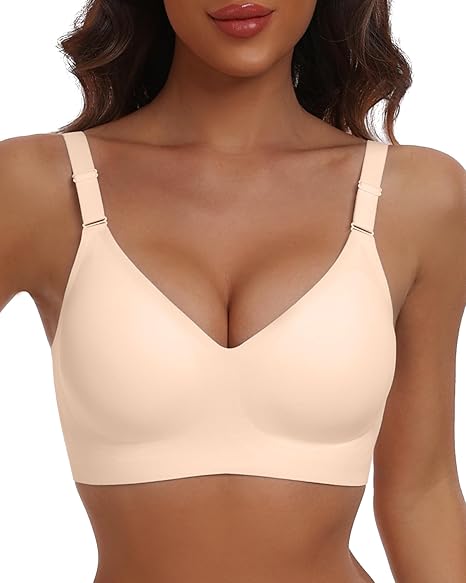 Seamless Full Coverage Wireless Bra | Soft Support | Regular & Plus Size - MDCURVE