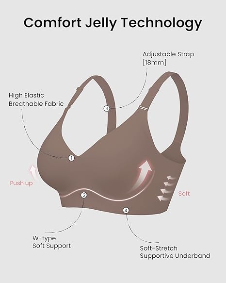 Seamless Full Coverage Wireless Bra | Soft Support | Regular & Plus Size - MDCURVE