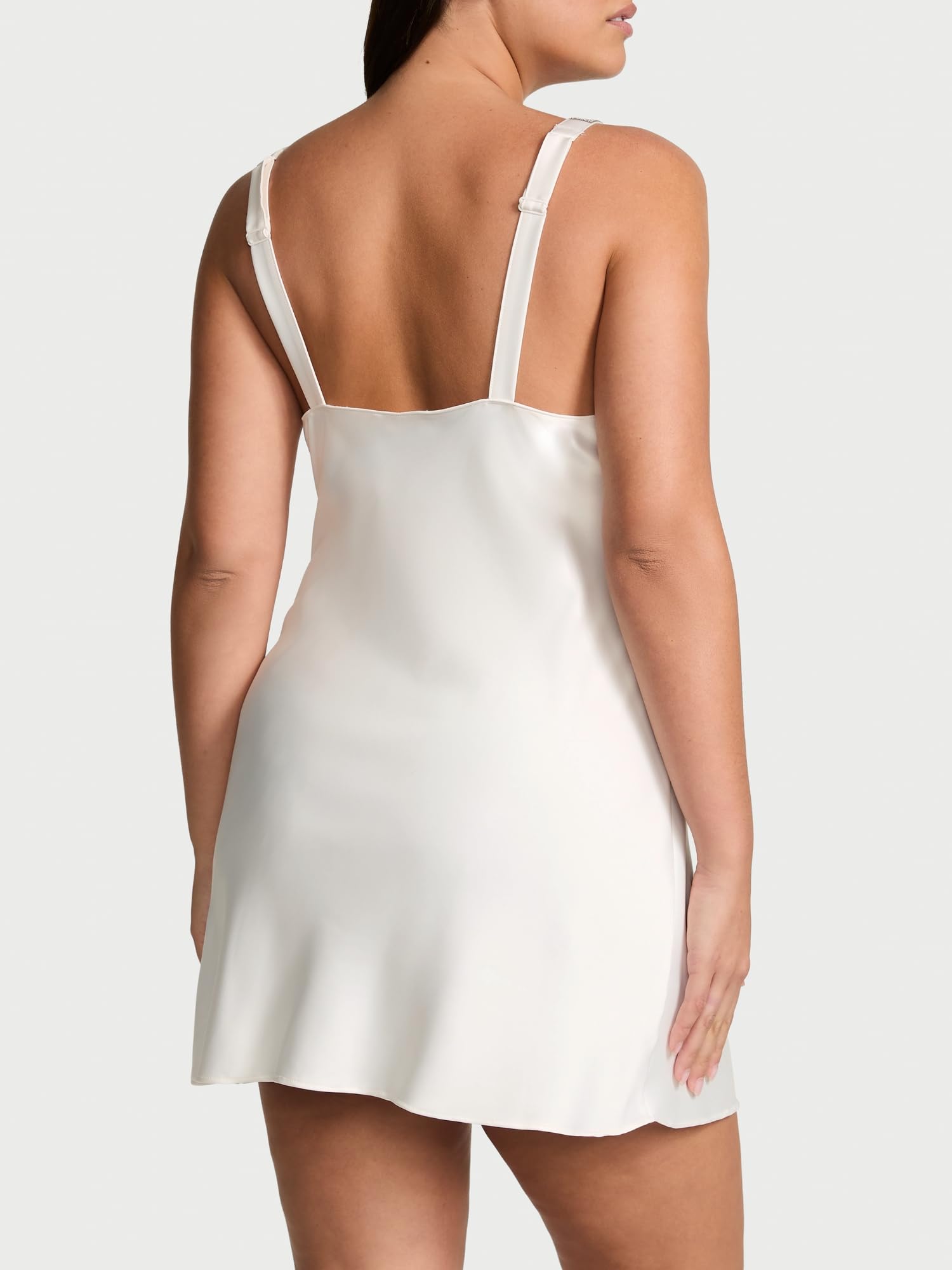 Shine Strap Slip Dress - MDCURVE