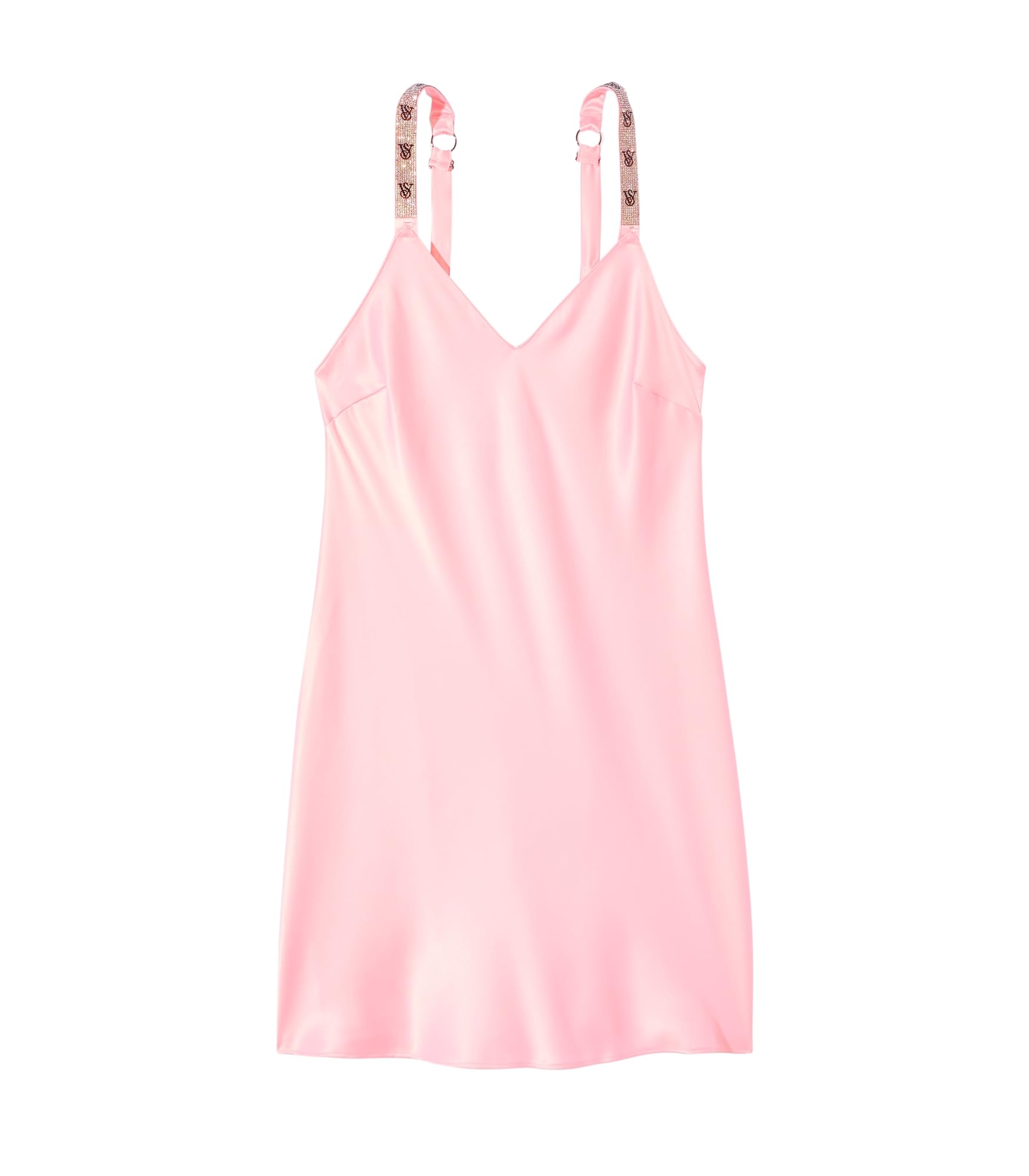 Shine Strap Slip Dress - MDCURVE