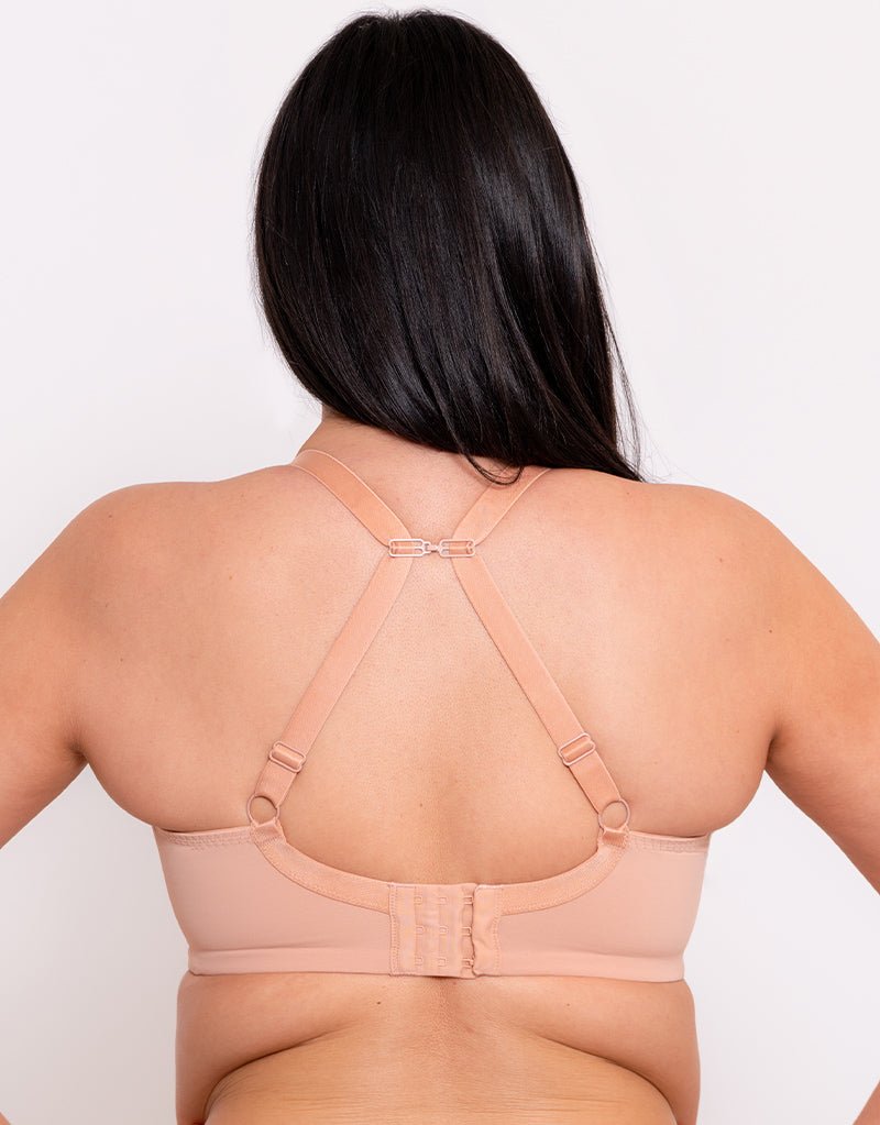 Smoothie T-Shirt Plunge Latte - MDCURVE