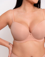 Smoothie T-Shirt Plunge Latte - MDCURVE