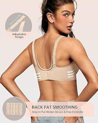 Women's Deep V Bra | Push Up Bralette | Seamless Wire - Free Bra | Low Cut Plunge Bra | Comfortable T-Shirt Bra with Support - MDCURVE
