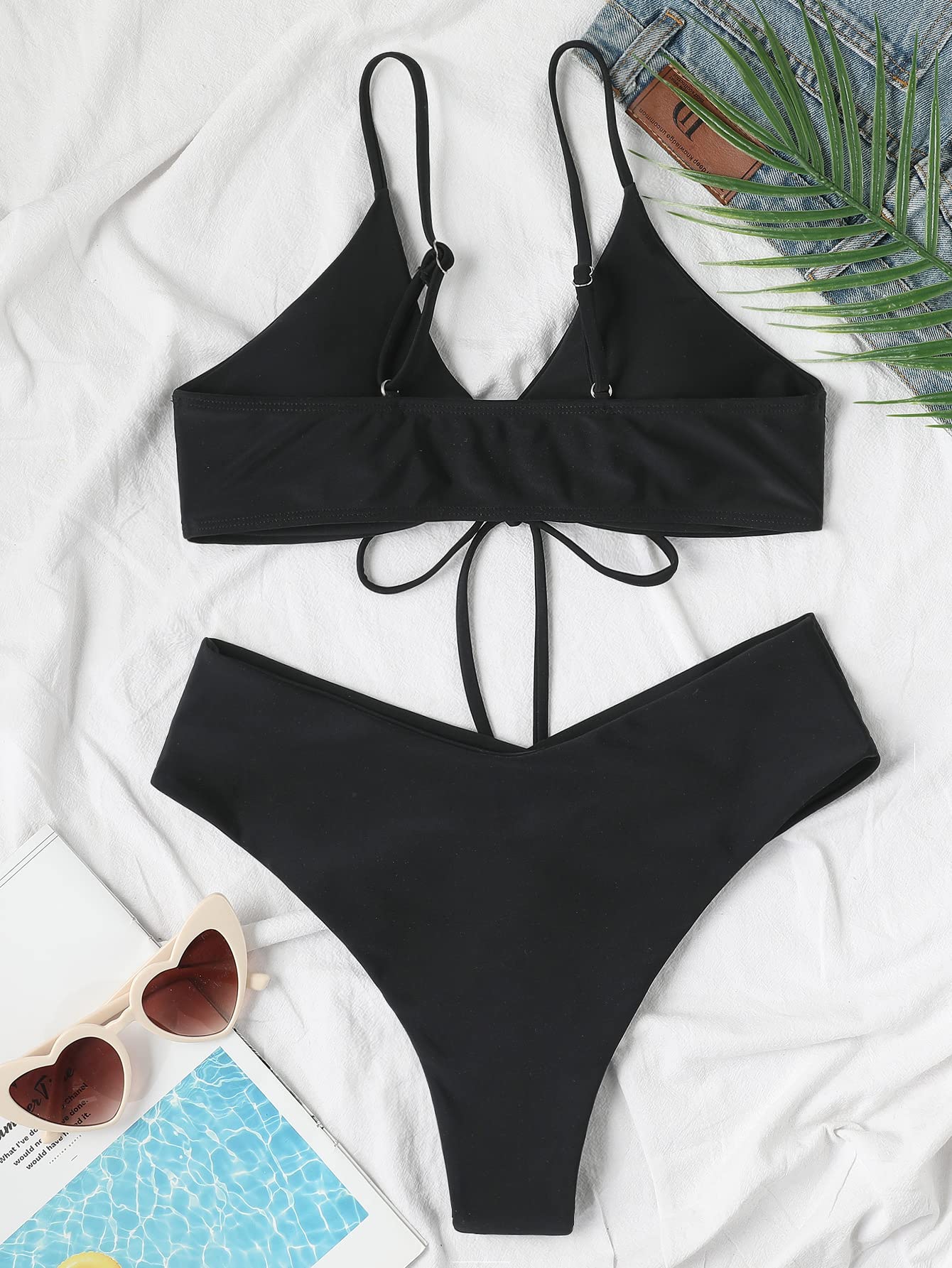Women’s High Cut Triangle Bikini Set | Sexy String Swimsuit 2 Piece - MDCURVE