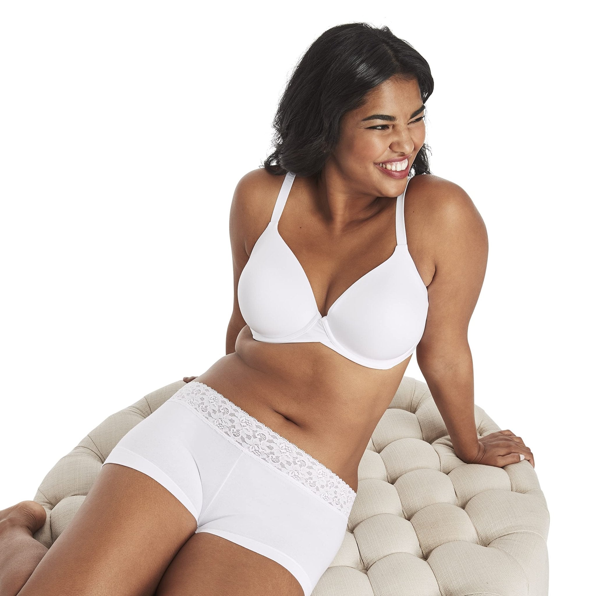 Women's Stretch Cotton Boyshort Underwear | Seamless Comfort Panties | Soft Full - Coverage Briefs 3 - Pack - MDCURVE