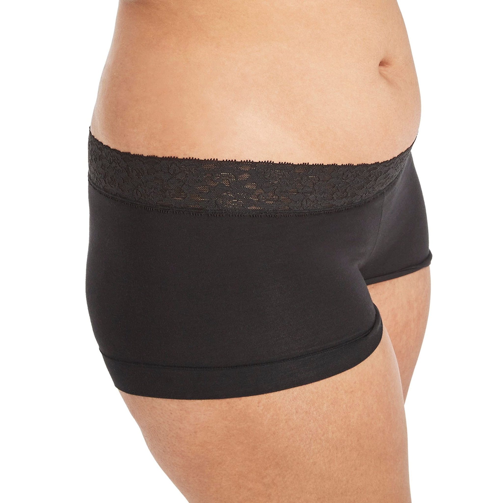 Women's Stretch Cotton Boyshort Underwear | Seamless Comfort Panties | Soft Full - Coverage Briefs 3 - Pack - MDCURVE