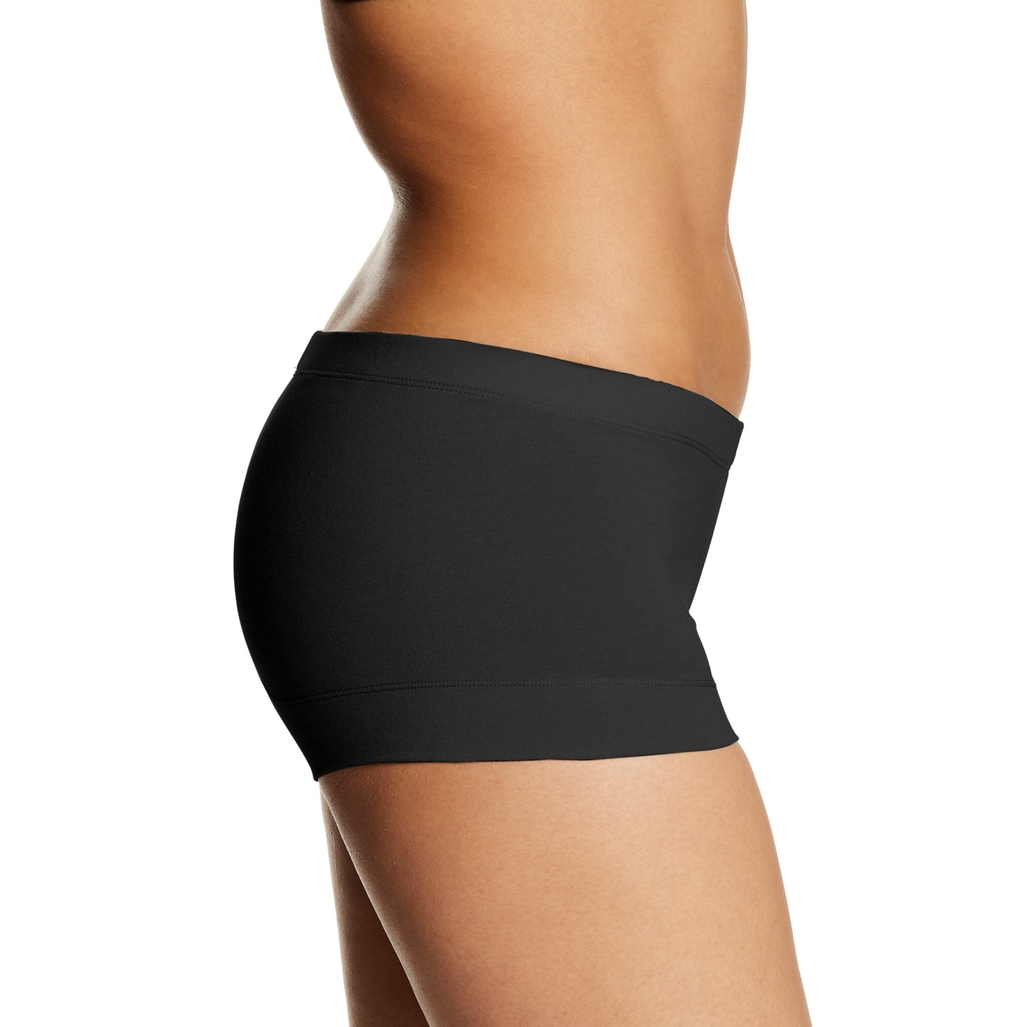 Women's Stretch Cotton Boyshort Underwear | Seamless Comfort Panties | Soft Full - Coverage Briefs 3 - Pack - MDCURVE