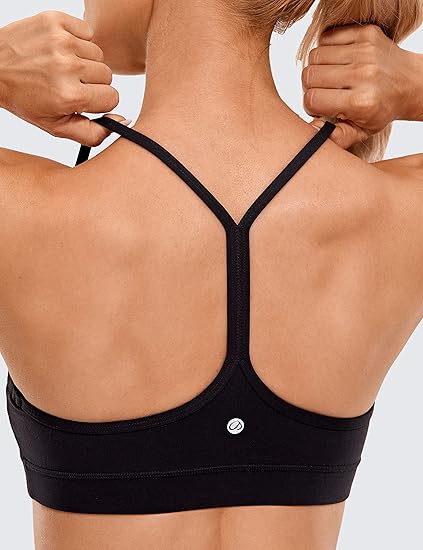 Y Back Sports Bra for Women | Racerback Padded Bra | Yoga Workout Top - MDCURVE