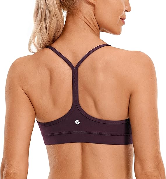 Y Back Sports Bra for Women | Racerback Padded Bra | Yoga Workout Top - MDCURVE